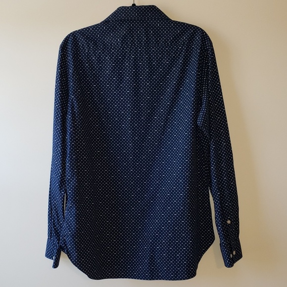 MICHAEL KORS Slim Fit Printed Cotton Button Down - Picture 3 of 5